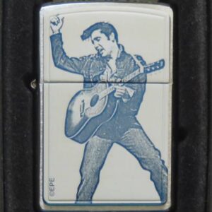 Elvis - Blue Anodised Aluminium Emblem